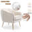 Velvet Accent Chair With Gold Finished Legs-740842055
