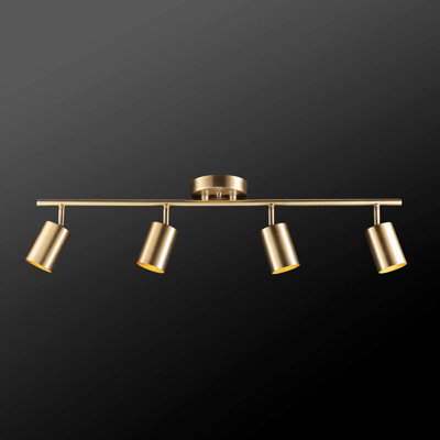 Ensemble de rail d'éclairage 4 lumières 30 po