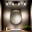 Éclairage pour salle de bain 4 lumières en bronze huilé pour salle de bain