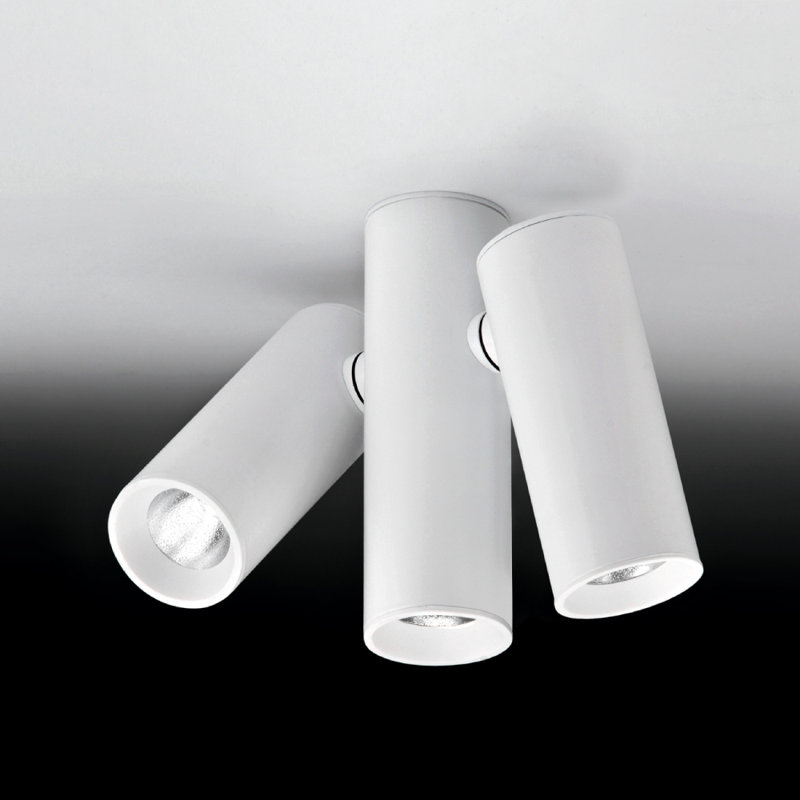 Haul 5.13'' Simple Cylinder LED Directional & Spotlight, Matte White Lacquer