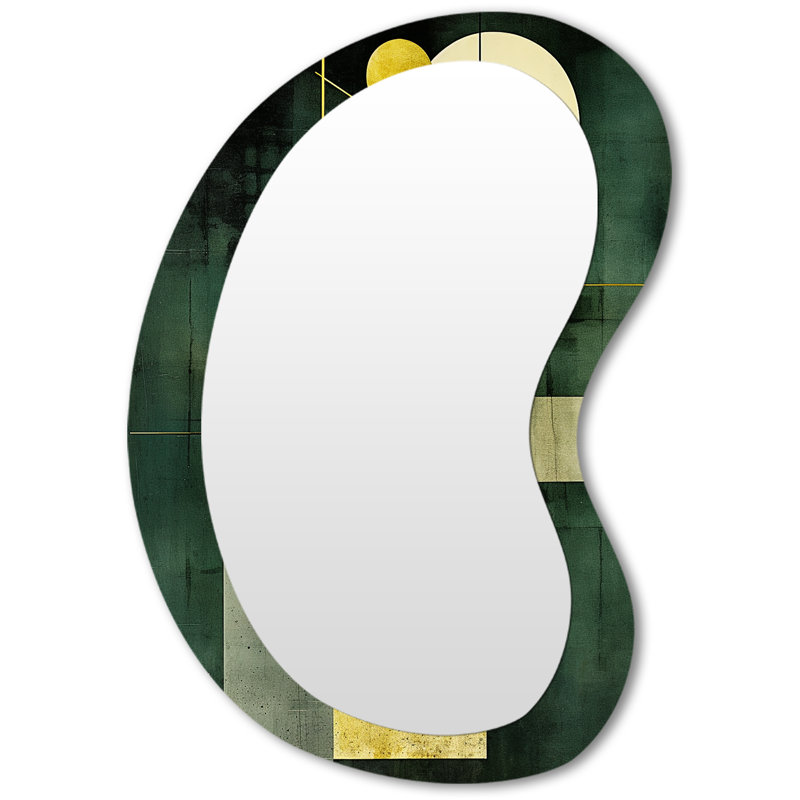 Miroir mural géométrique, 31 po x 22 po