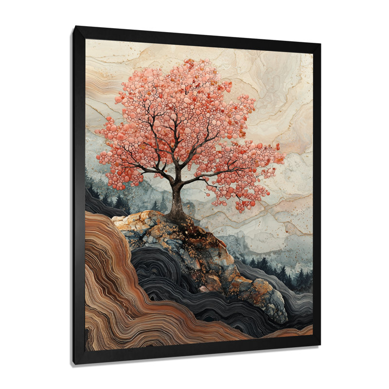 Hillyard - impressions sur toile florales, H 20 po x l 12 po, Reproduction encadrée sans passe-partout, Noir