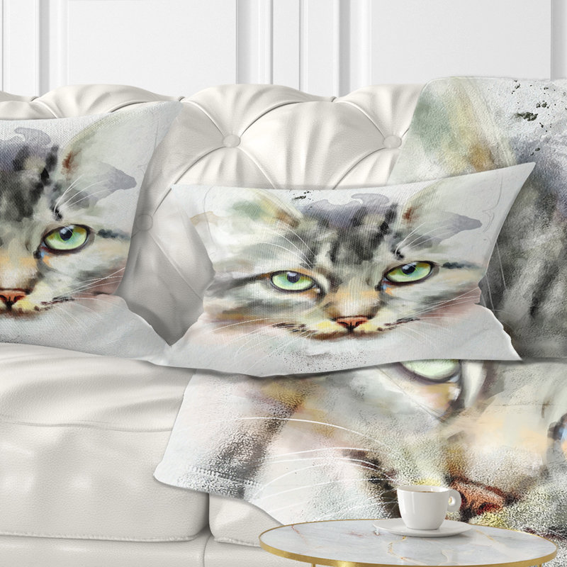 Coussin aquarelle, 12 po x 20 po, Rectangle