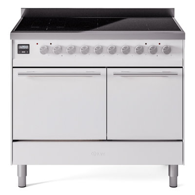 Cuisinière à induction ILVE Professional Plus II 40 pouces avec 6 éléments à induction (porte vitrée)