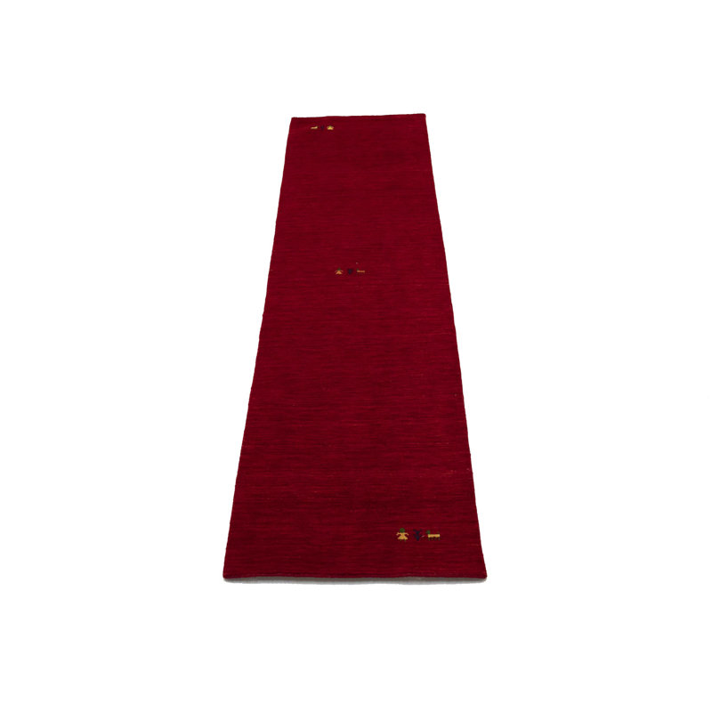 No-Shedding Hand Loomed Gabbeh Rug, 100% Wool, Solid Color, Fade & Stain Resistant, Durable