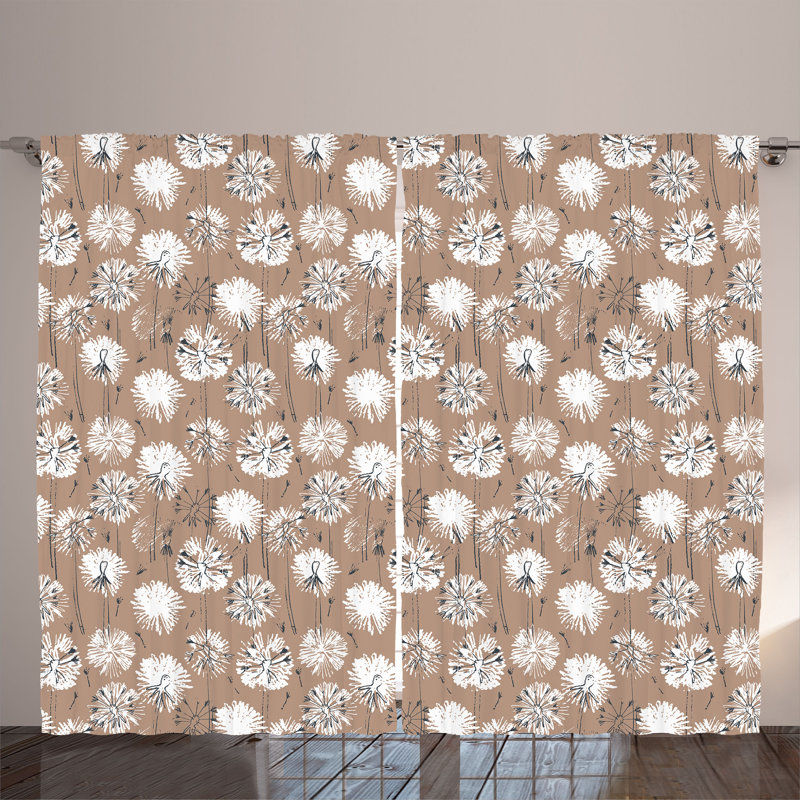 Semi Sheer Curtain Pair
