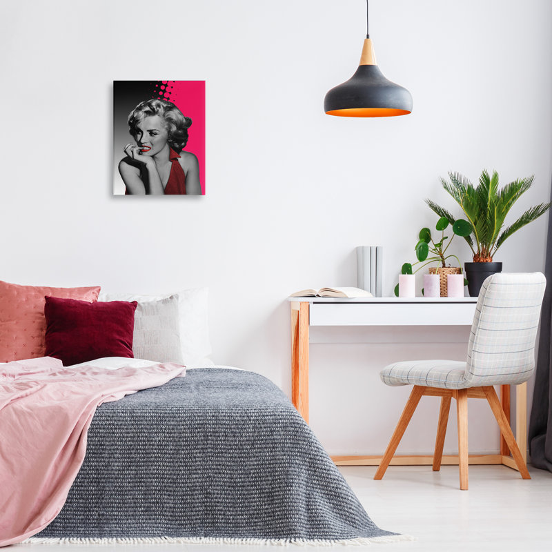 Art mural The Thinker in Canvas, design par Jadei, H 20 po x l 16 po