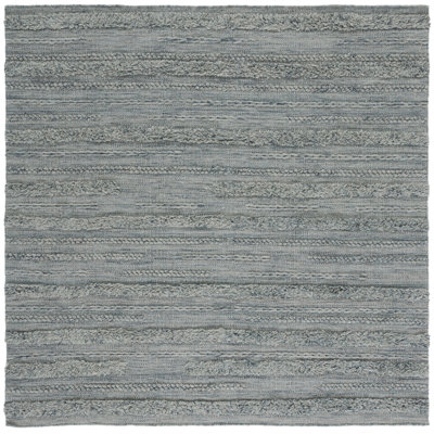 Hartzler Hand-Woven Flatweave Grey/Ivory Area Rug