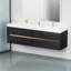 Meuble-lavabo mural avec double lavabo-1206981564