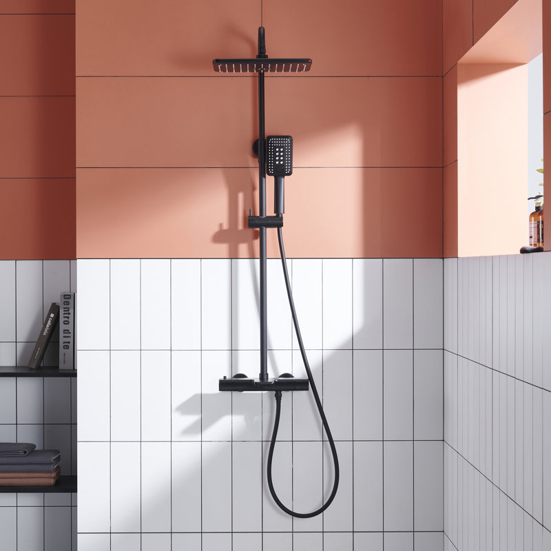 Système de douche complet avec valve brute