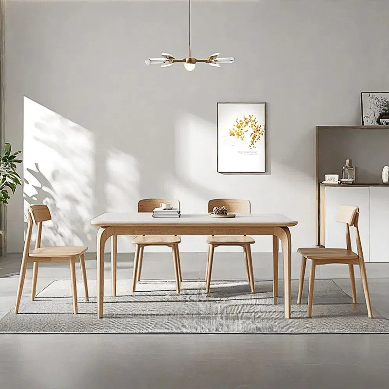 Combinaison simple de table à manger et de chaise, H 29,52 po x L 62,99 po x l 35,43 po