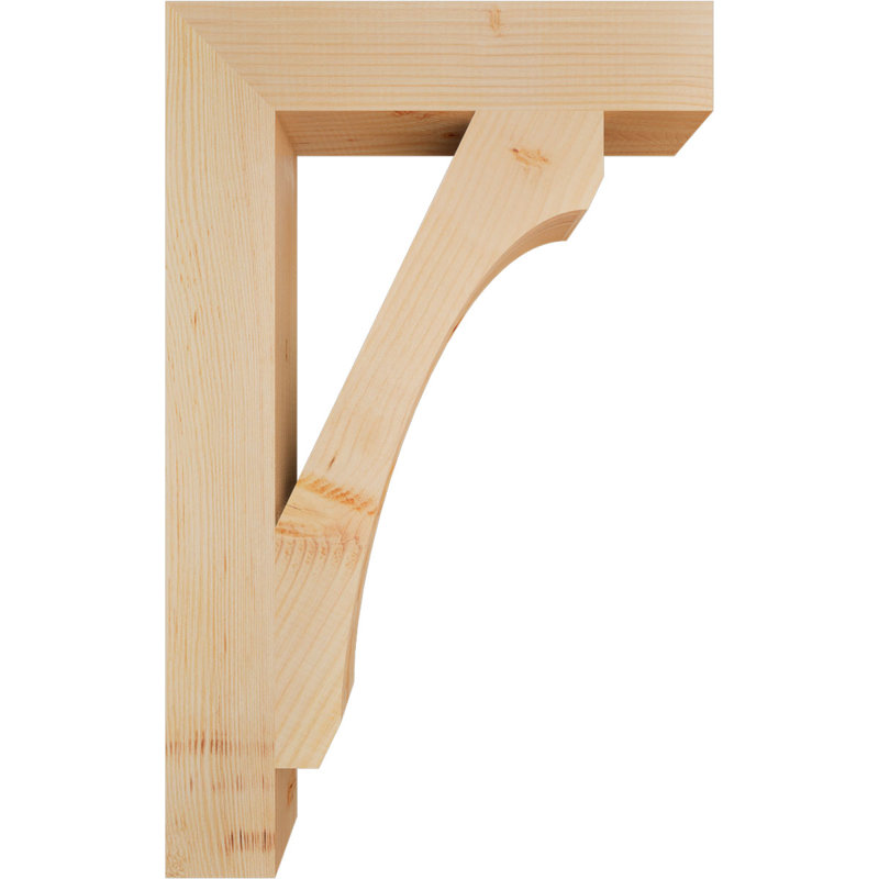 Support de bloc lisse H 3 po x l 3 1/2 po x P 20 po x H 32 po, Sapin de Douglas, Lisse, H 32 po x l 3,5 po x P 20 po