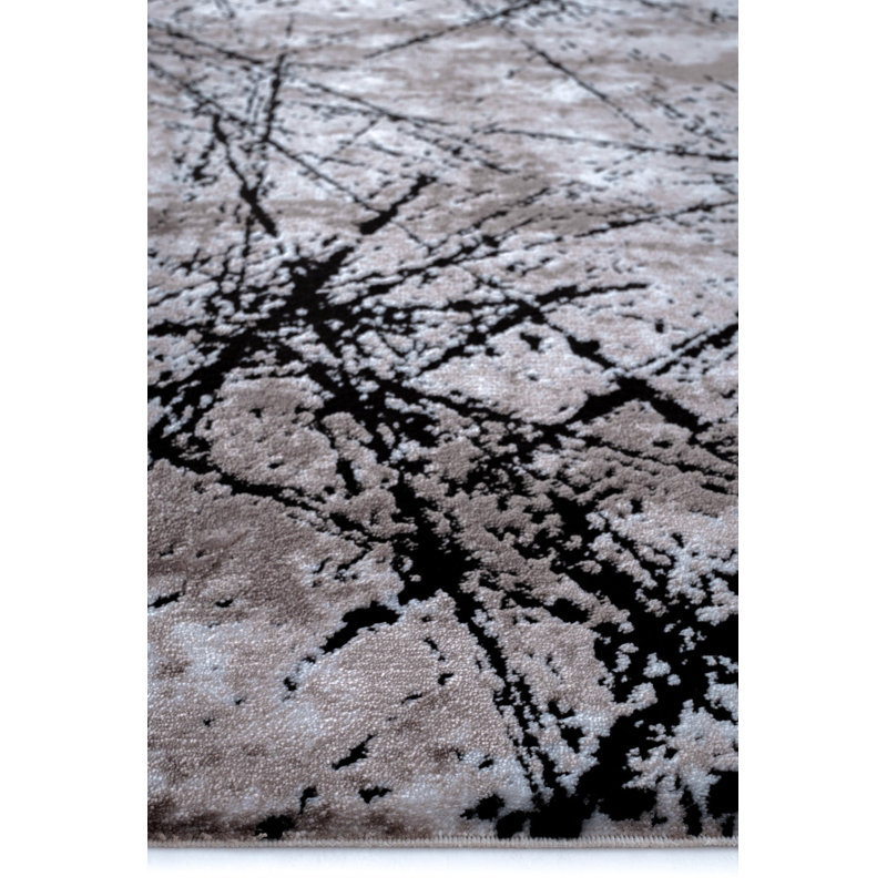 Rakib Abstract Indoor / Outdoor Area Rug, Runner 2'7" x 11'5"