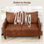 HOMCOM 2 Seater Sofa Modern Small Sofa with Solid Wood Legs Bedroom Brown-816408639