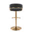 Tabourets de bar réglables avec repose-pieds arrondi Loehr-100480868-100480867