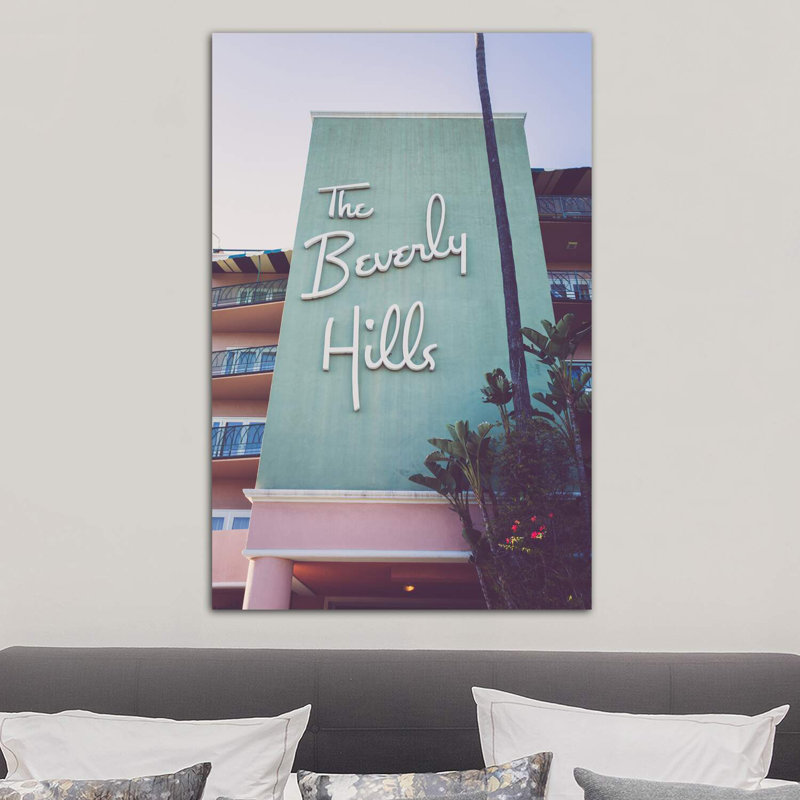Beverly Hills Hotel I 1 Piece Wrapped Canvas Wall Art, 101.6 cm H x 66.04 cm W x 3.175 cm D