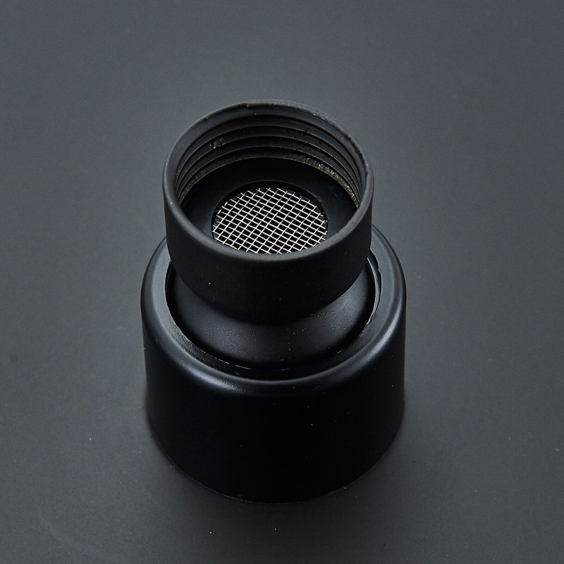 Ensemble de robinet de douche noir avec valve 8 po