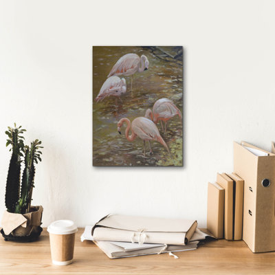 «Pink Passion» par Chuck Larivey, art mural sur toile, 12 po x 16 po