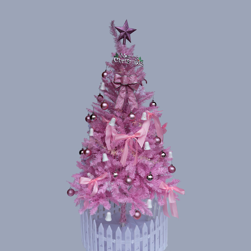 Arbre de Noël 6 pi - rose