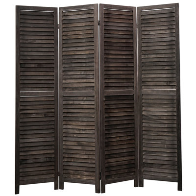Cloison pliante en bois massif H 67 po Suniga