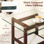 24 Inch 2-Tier Square Glass Coffee Table Centre Table with Storage Shelf