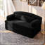 Canapé-lit pliable en velours côtelé Corduroy - Canapé convertible en mousse haute densité (noir)-133347966