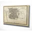 « rétro madrid map ii », reproduction d’impression sur toile tendue-20748773
