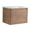 Meuble-lavabo mural avec lavabo en céramique et porte à fermeture en douceur, emballage KD, contreplaqué-761231298