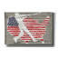 «Usa Flag And Batt» par Art Licensing Studio, art mural sur toile-1386857130