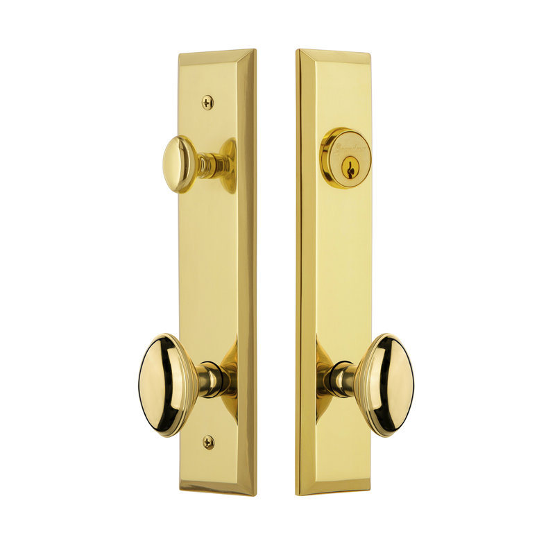 Ensemble d'entrée complet Fifth Avenue, Laiton intemporel, 2,375 po