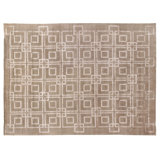 Super Tibetan Hand Knotted Geometric Area Rug