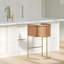 Tabouret 1PC avec base en métal-131212519