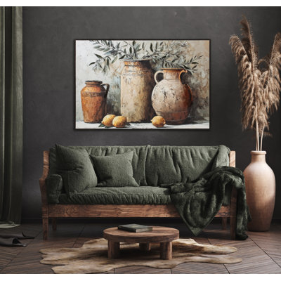 Lemon Grove Table Canvas Wall Art