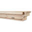 Tablette de manteau de cheminée flottante en bois de pin avec corbeaux arqués 48 po Salem-164010025-243860107