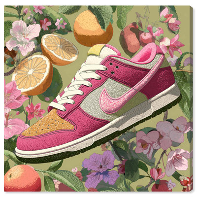Sneaker Lost Fashion Art Canvas Print by Art Remedy