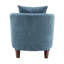 Ensemble de fauteuil d'appoint et repose-pieds Ebvia Designs Helvia avec pieds en bois-1248181070