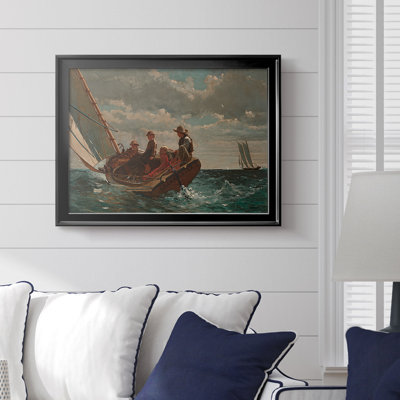 Breezing Up (A Fair Wind)-Winslow Homer-Framed Gallery Wrapped Canvas-1873–1876
