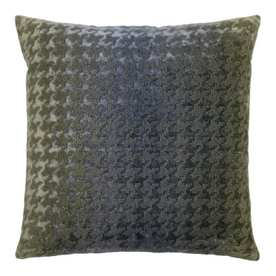 Houndstooth Square Woven Jacquard Pillow