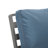 Kliyah 56.69'' Wide L-Shaped Powder Coated Aluminum Loveseat with Cushions-651888682-652076226