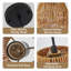 Suspension à 3 lumières en corde de chanvre naturelle, hauteur réglable, culot E26, style bohème, idéale pour un îlot de cuisine.