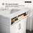 Eviora 30 In. Single Sink Freestanding White Bath Vanity With White Cultured Marble Top Assembled