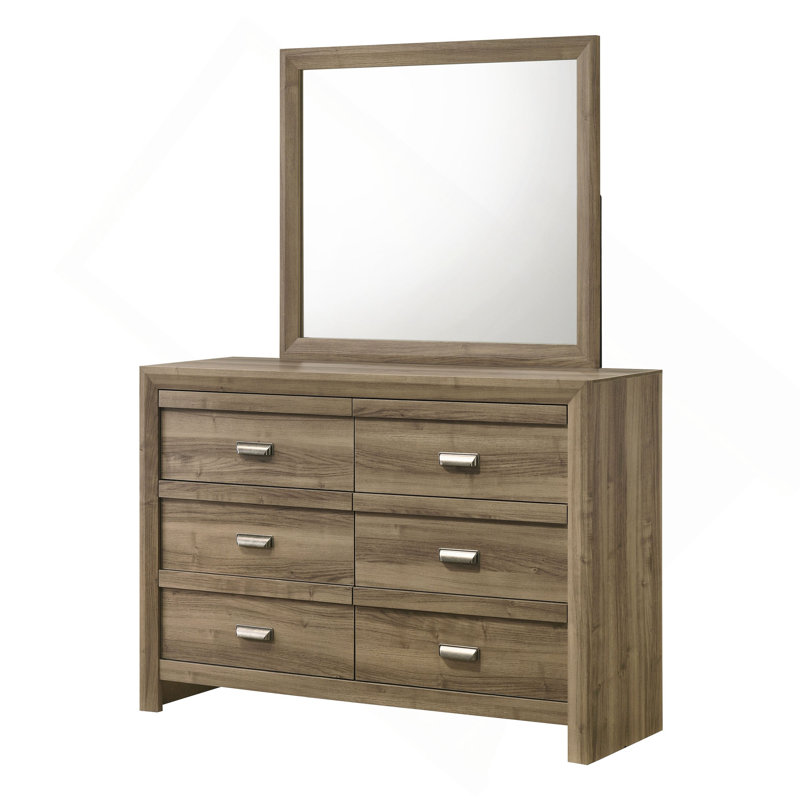 Mobilier de chambre à coucher 1 tiroir à 6 tiroirs de style contemporain en bois