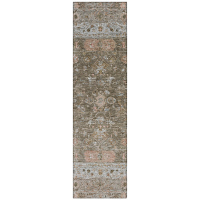 Machine Washable Indoor/Outdoor Bingel ACN2323 Global Rug