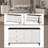 Dzianis 6-Drawer Dresser in White and Walnut, Bedroom Dresser, White Dresser, 6 Drawer Dresser, Wood Dresser