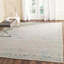 Rectangle Centennial Floral Hand-Knotted Wool/Viscose Area Rug in Silver/Light Blue-878596429