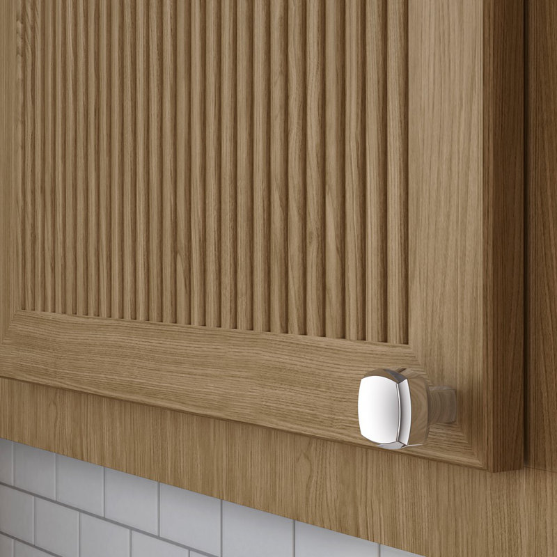 4452 Severin Fayerman A Knob, Polished Chrome