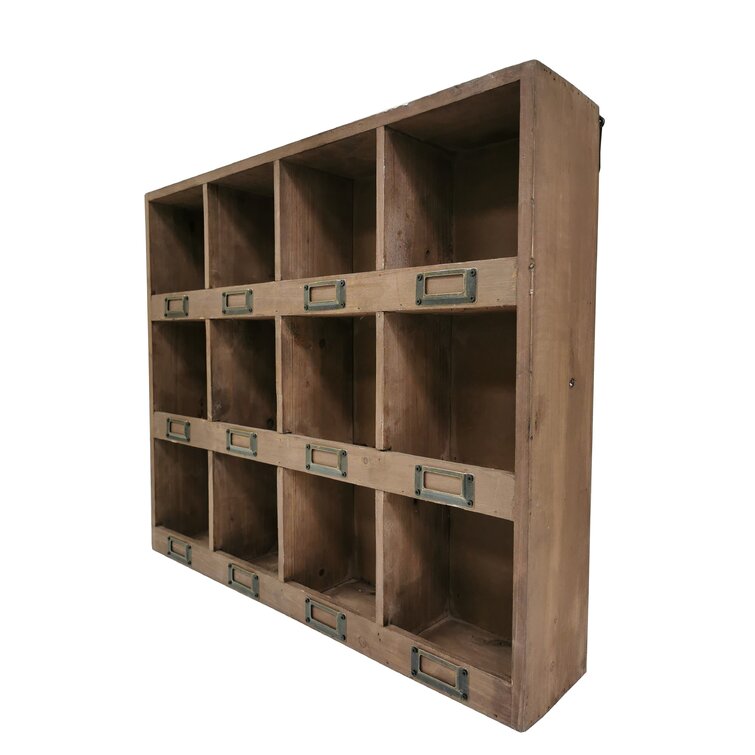 Gracie Oaks 12 x 16 Wood Small Cubby Shelf & Reviews