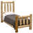Fireside Lodge Cedar Log Traditional Bed - Cal King - Weathered-1907580537
