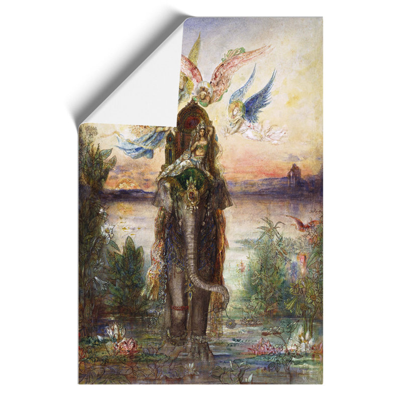The Sacred Elephant by Gustave Moreau - Frameless Print, 30cm H x 21cm W x 0.1cm D