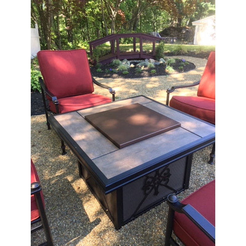 Steel Fire Pit Lid, 1" H x 24" W x 24" D